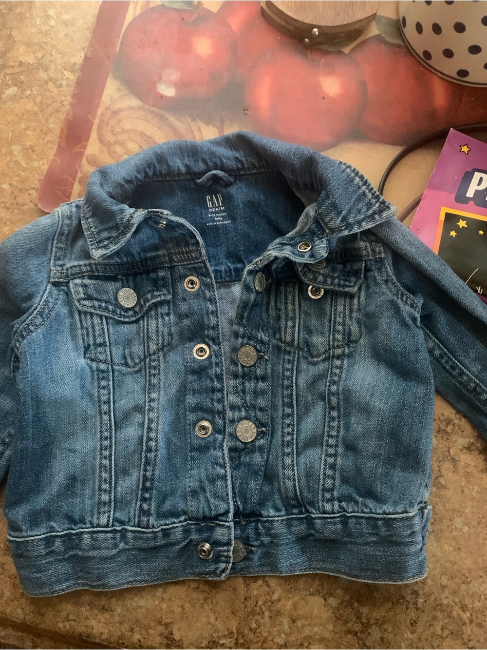 GAP Kids Medium Wash Denim Jacket - Blue